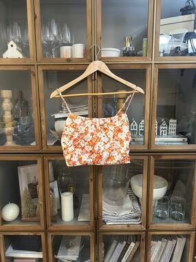Dynamite Floral Cami Crop Top